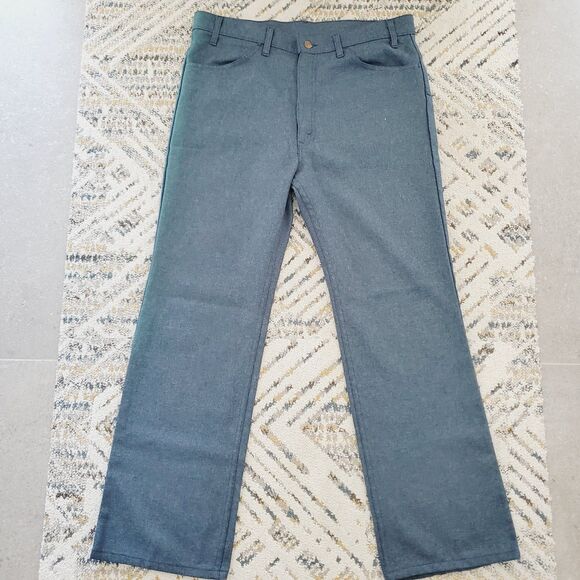 VTG Levi's Sta-Prest Big E Pants Mens 1960's Trousers Retro Slacks Bootcut 38X31 - Picture 1 of 13
